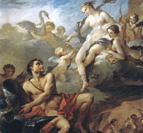 Натуар Венера, заказывающая Вулкану оружие для Энея