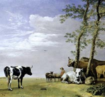 Поттер Паулюс Коровы на пастбище