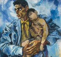 Гуттузо Портрет Рокко с сыном