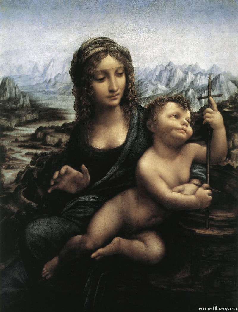 Леонардо да Винчи Мадонна с прялкой