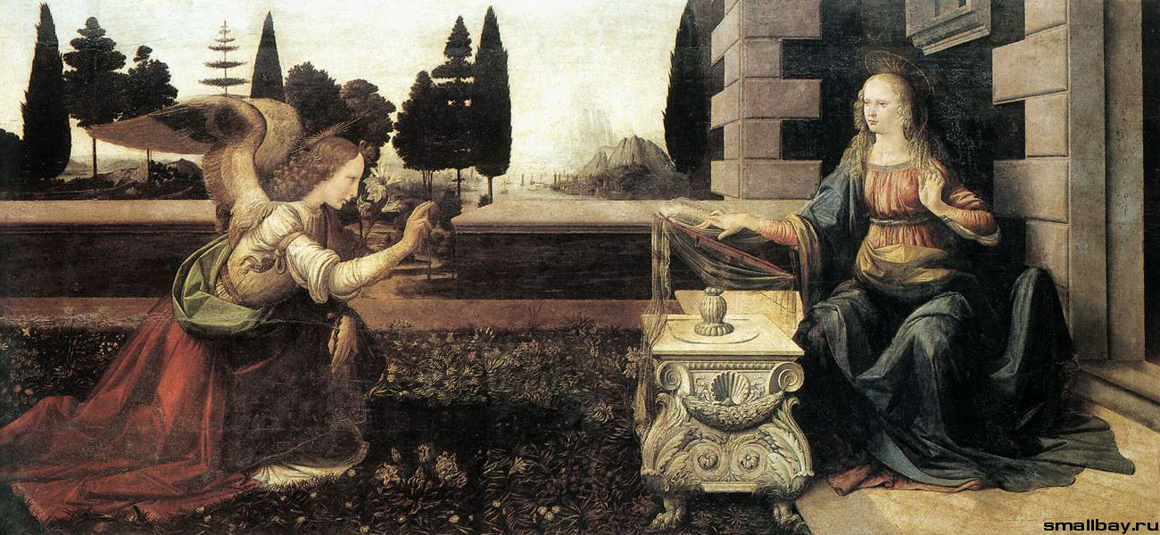 Леонардо да Винчи Благовещение
