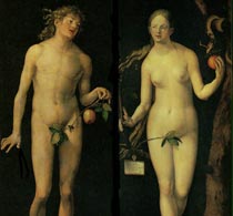 Дюрер Адам и Ева