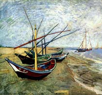 Ван Гог Лодки в Сен-Мари